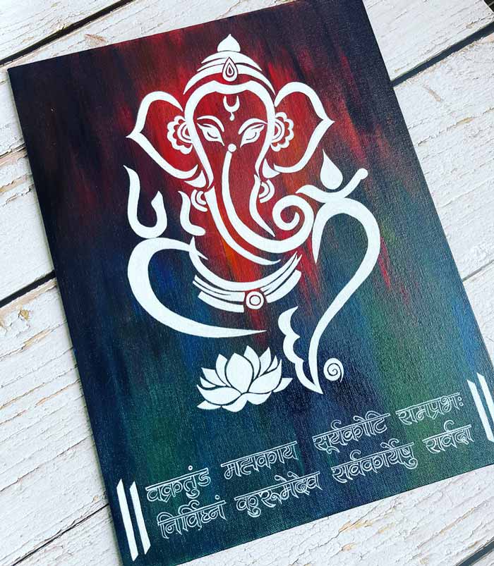 Abstract Ganesh Paintings for Sale - Fine Art America